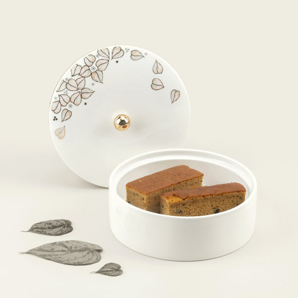 Medium Date Bowl From Lilac - White
