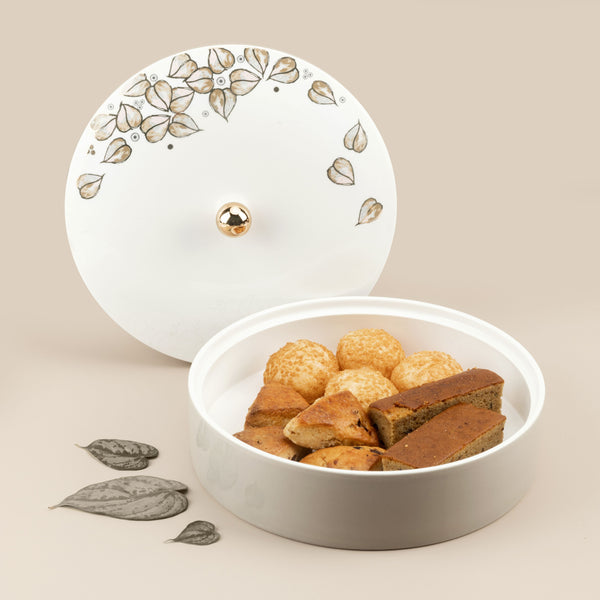 Large Date Bowl From Lilac - Beige