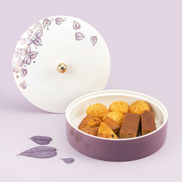 Large Date Bowl From Lilac - Purple
