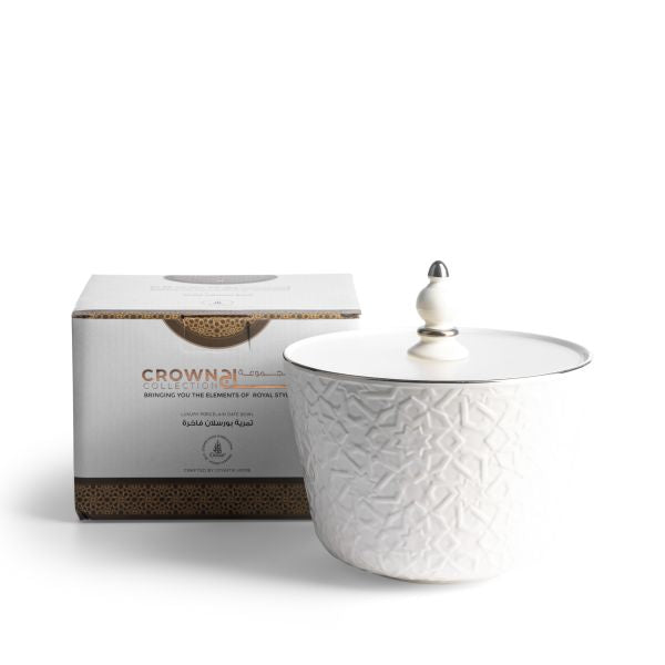 Large Porcelain Vase From Crown - Silver