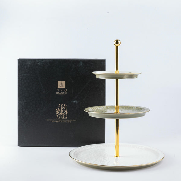 Porcelain Multi Layer From Asalah - Olive + Gold