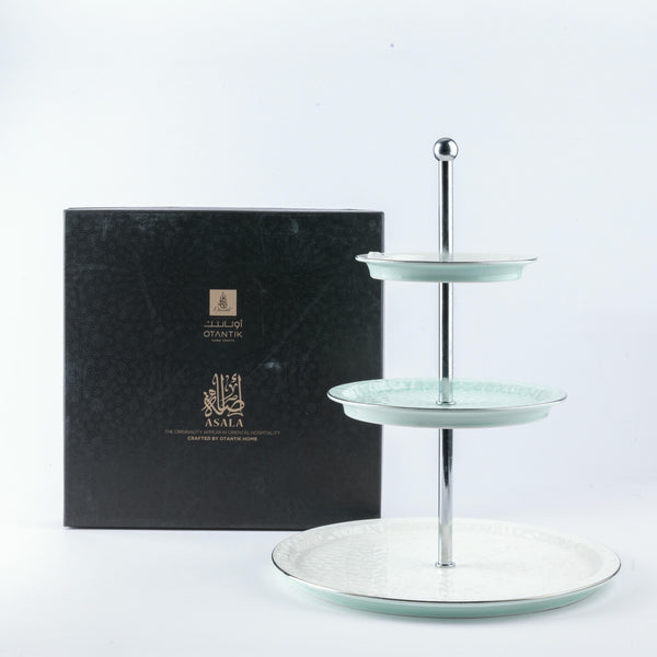 Porcelain Multi Layer From Asalah - Teal + Silver