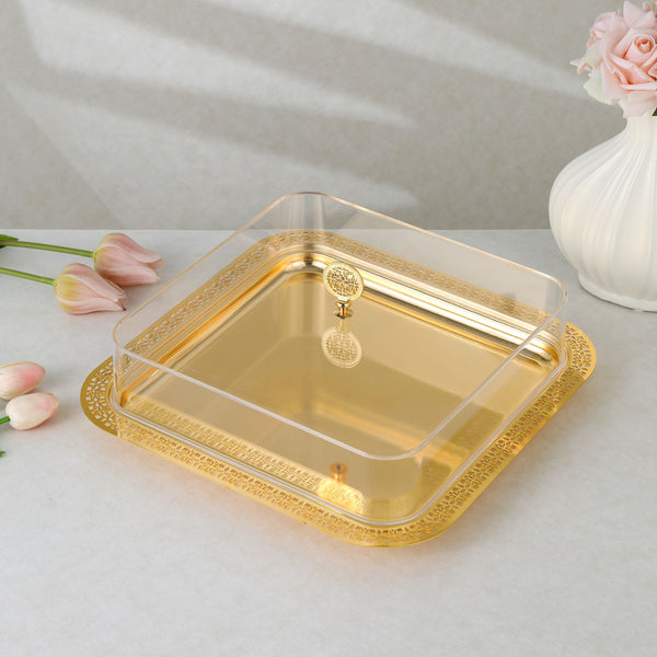 luxury rectangle tray - Gold