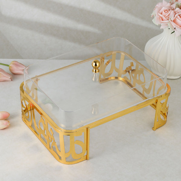 luxury rectangle tray - Gold