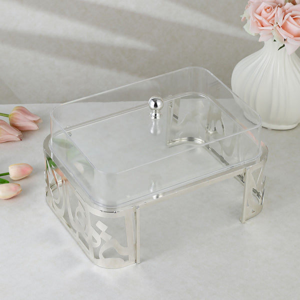 luxury rectangle tray - Silver