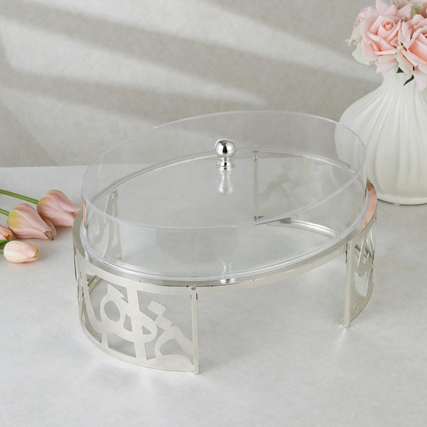 luxury oval tray - Silver