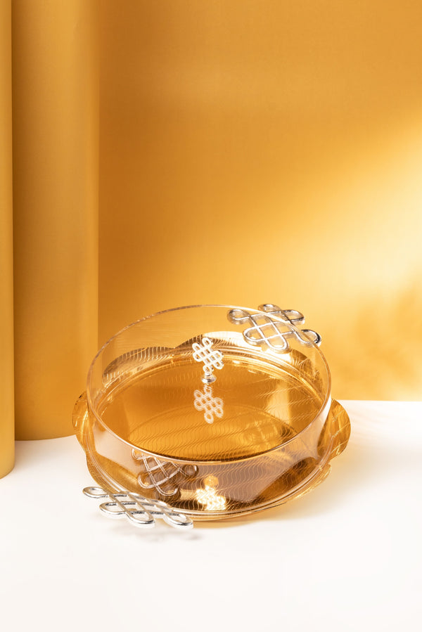 luxury tray with cover - Gold