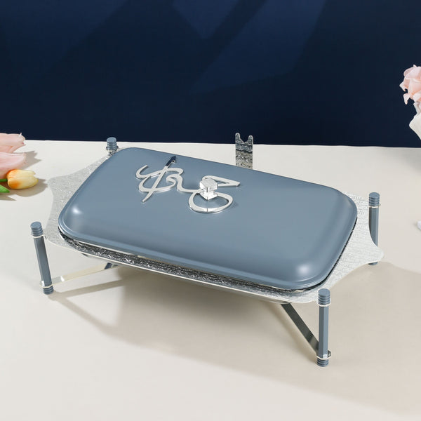 Stainless Steel Buffet - L From Jiwar - Blue + Silver