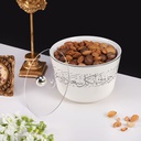 Large Date Bowl From Joud - White