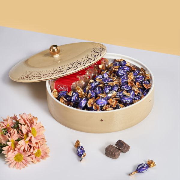Large Date Bowl From Joud - Beige