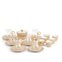 Tea And Arabic Coffee Set 19Pcs From Joud - Beige