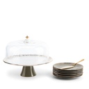 Cake  Serving Set 9Pcs From Joud - Grey