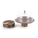 Cake  Serving Set 9Pcs From Majlis - Brown