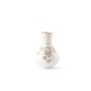 Vase - snow white w gold   