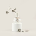 Vase - snow white w gold   