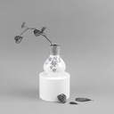 Vase - Grey w silver   