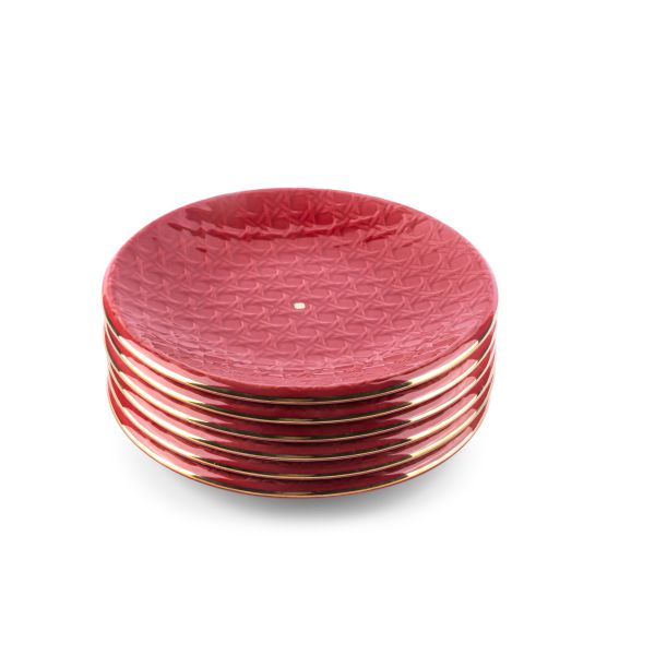 Red- Cake Serving Sets From - Rattan