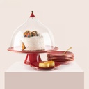 Red- Cake Serving Sets From - Rattan