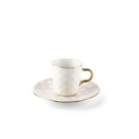 Turkish  Coffee Set 12Pcs From Rattan - Pearl