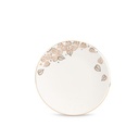 6pcs plate 7.5&quot;- snow white + gold   