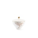 19pcs tea set ( 6 glass 6saucer 6 cawa 1 sugor) - snow white+gold   