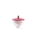 19pcs tea set ( 6 glass 6saucer 6 cawa 1 sugor) - pink w gold   
