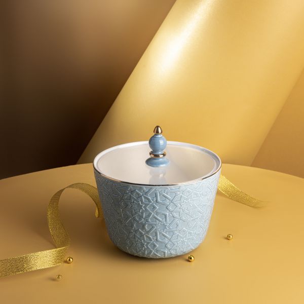  Medium Porcelain Vase From Crown - Blue