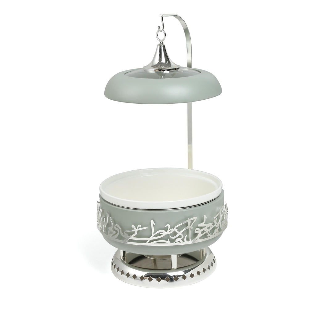 serving buffet - L From Jiwar -  HAZE BLUE + SILVER 