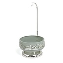 serving buffet - L From Jiwar -  HAZE BLUE + SILVER 