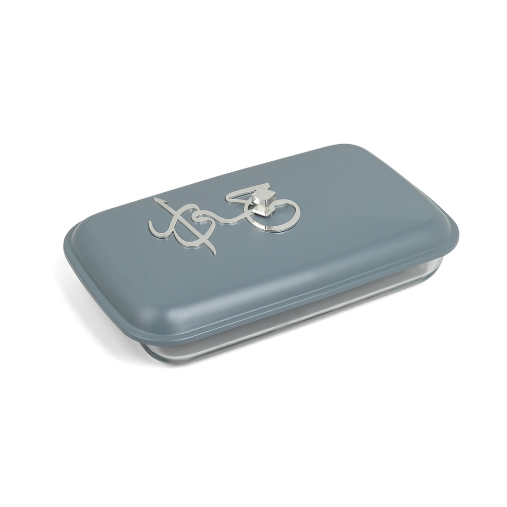 stainless steel buffet - L From Jiwar -  BLUE + SILVER