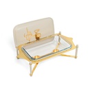 stainless steel buffet - L From Jiwar - BEIGE + GOLD 
