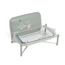 stainless steel buffet - m From Jiwar -  HAZE BLUE + SILVER 