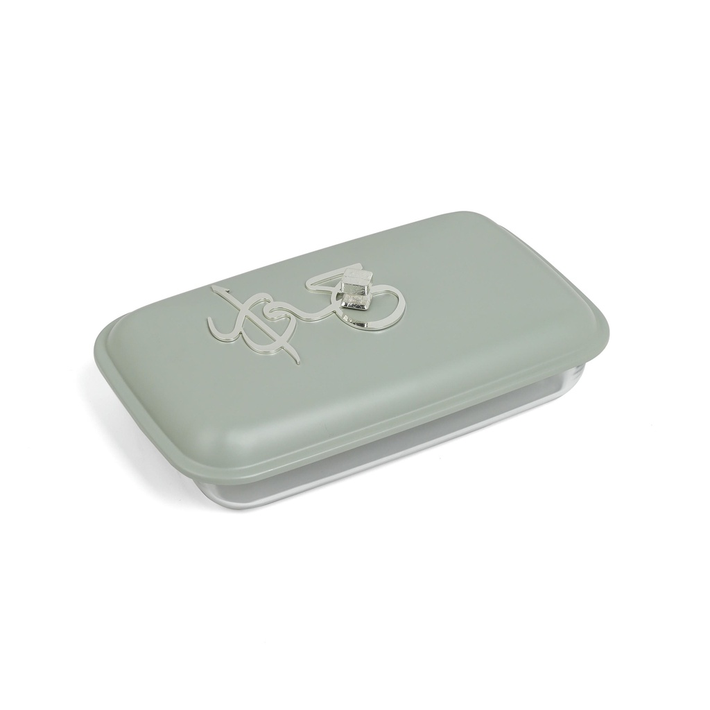 stainless steel buffet - m From Jiwar -  HAZE BLUE + SILVER 