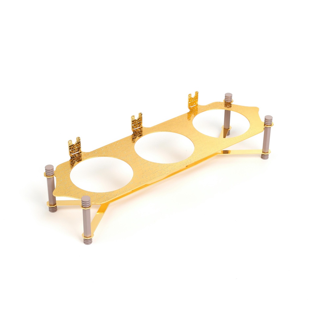 nuts serving set 3 bowl with tray From Jiwar -  PURPLE + GOLD