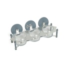 nuts serving set 3 bowl with tray From Jiwar -  BLUE + SILVER
