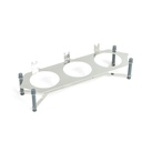 nuts serving set 3 bowl with tray From Jiwar -  BLUE + SILVER