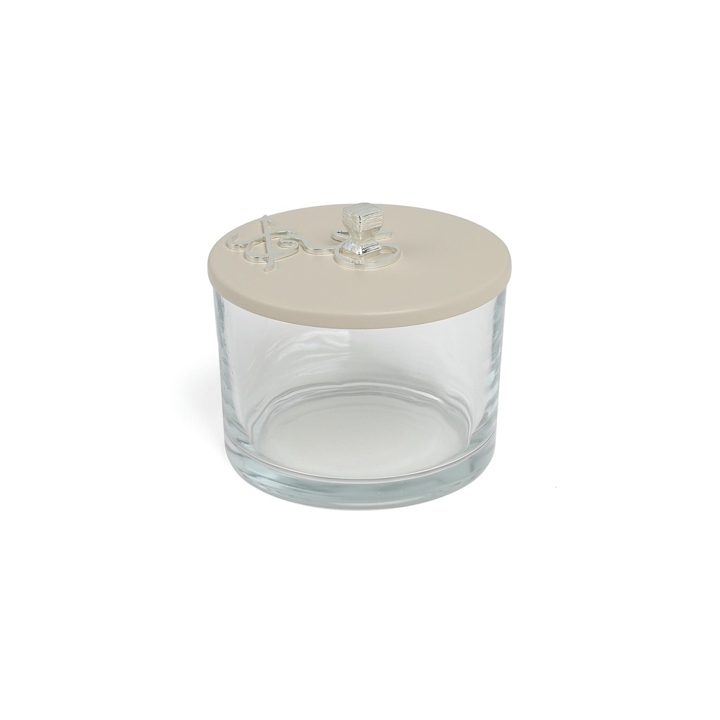 nuts serving set 3 bowl with tray From Jiwar -  BEIGE + SILVER 