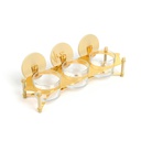 nuts serving set 3 bowl with tray From Jiwar -  IVORY + GOLD 