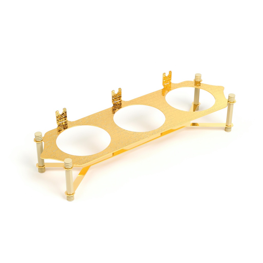 nuts serving set 3 bowl with tray From Jiwar -  IVORY + GOLD 