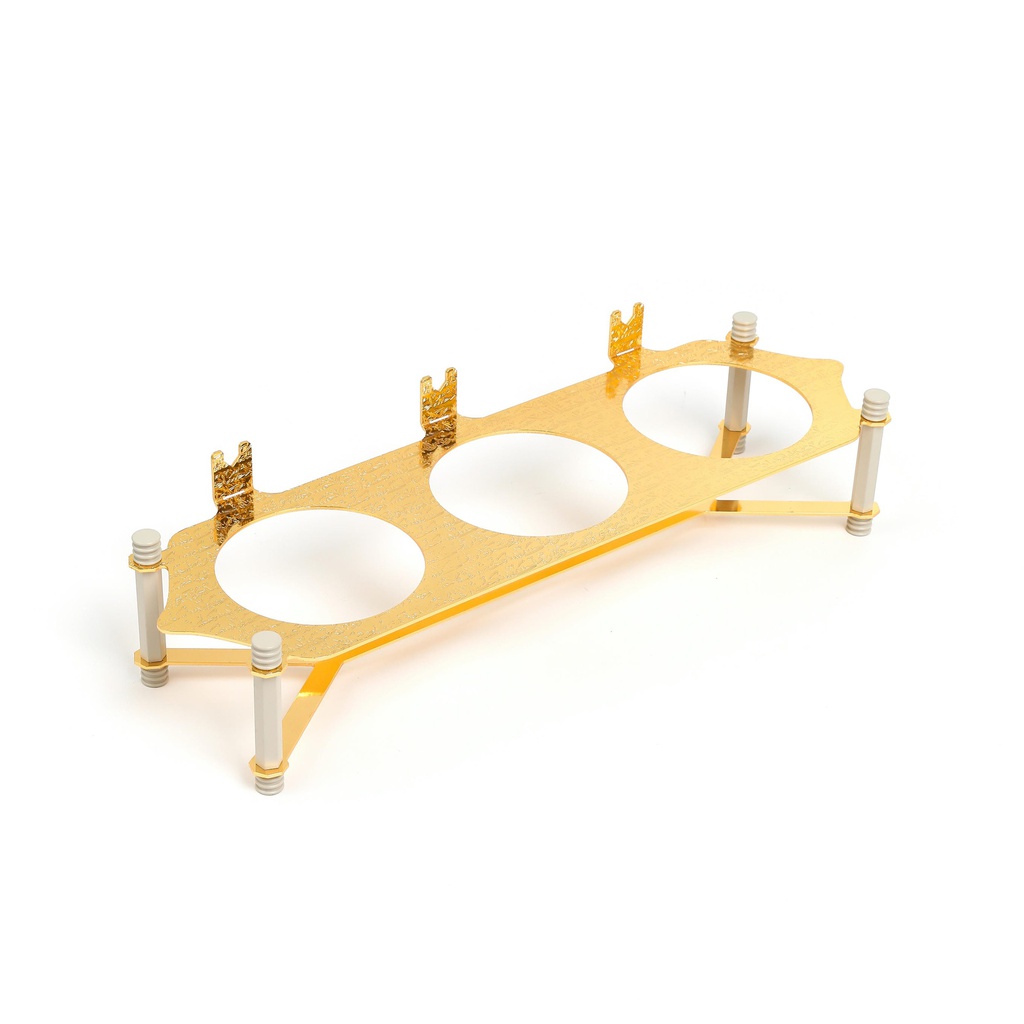 nuts serving set 3 bowl with tray From Jiwar - BEIGE + GOLD 