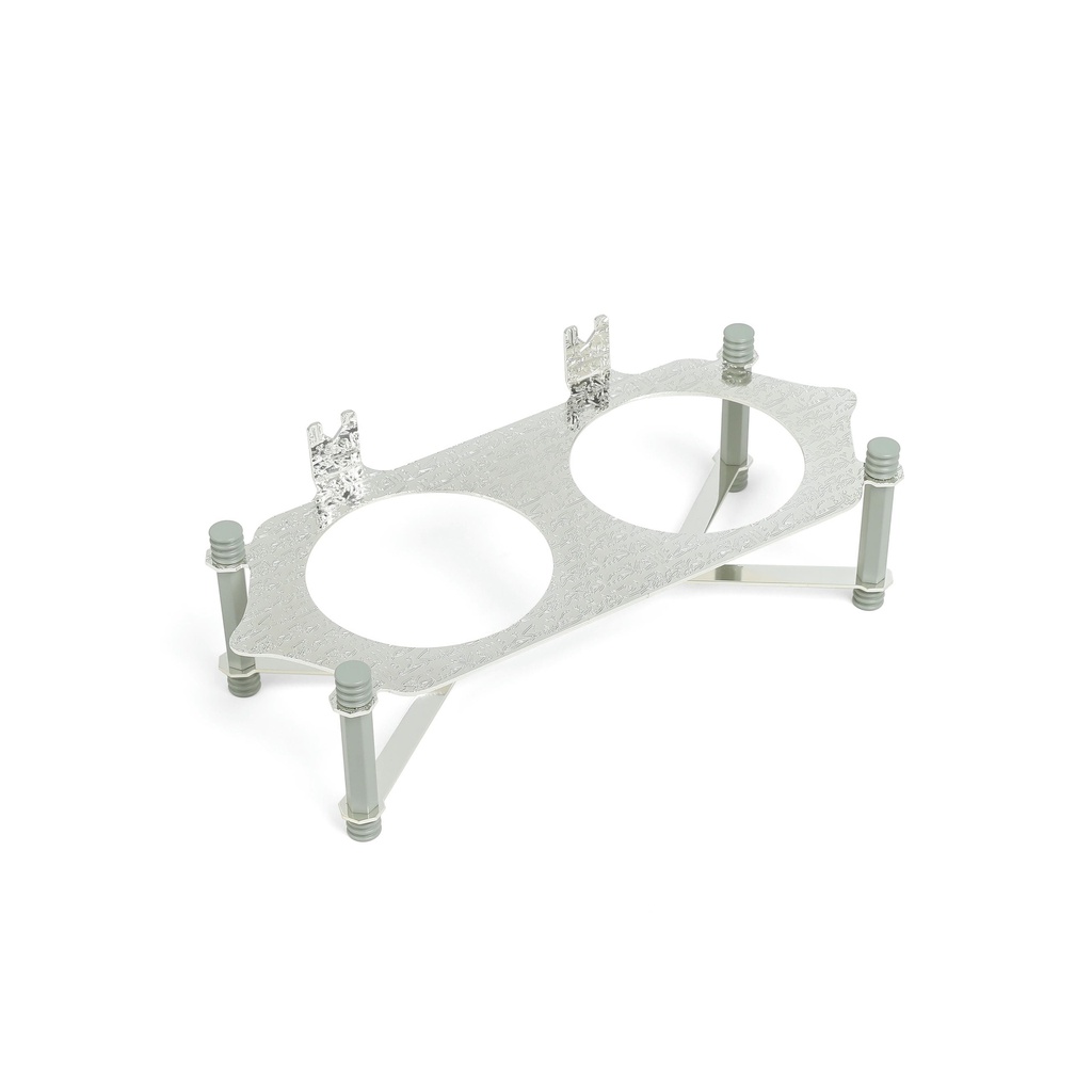 nuts serving set 2 bowl with tray From Jiwar -  HAZE BLUE + SILVER 