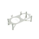 nuts serving set 2 bowl with tray From Jiwar -  HAZE BLUE + SILVER 
