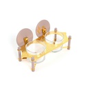 nuts serving set 2 bowl with tray From Jiwar -  PURPLE + GOLD