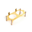 nuts serving set 2 bowl with tray From Jiwar -  PURPLE + GOLD