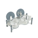 nuts serving set 2 bowl with tray From Jiwar -  BLUE + SILVER