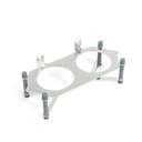 nuts serving set 2 bowl with tray From Jiwar -  BLUE + SILVER