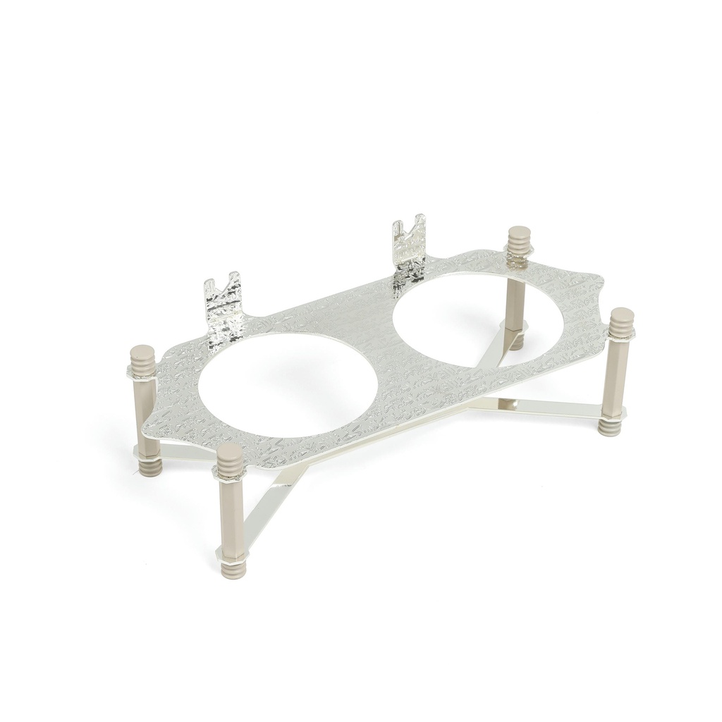 nuts serving set 2 bowl with tray From Jiwar -  BEIGE + SILVER 