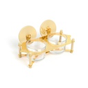 nuts serving set 2 bowl with tray From Jiwar -  IVORY + GOLD 