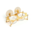 nuts serving set 2 bowl with tray From Jiwar - BEIGE + GOLD 