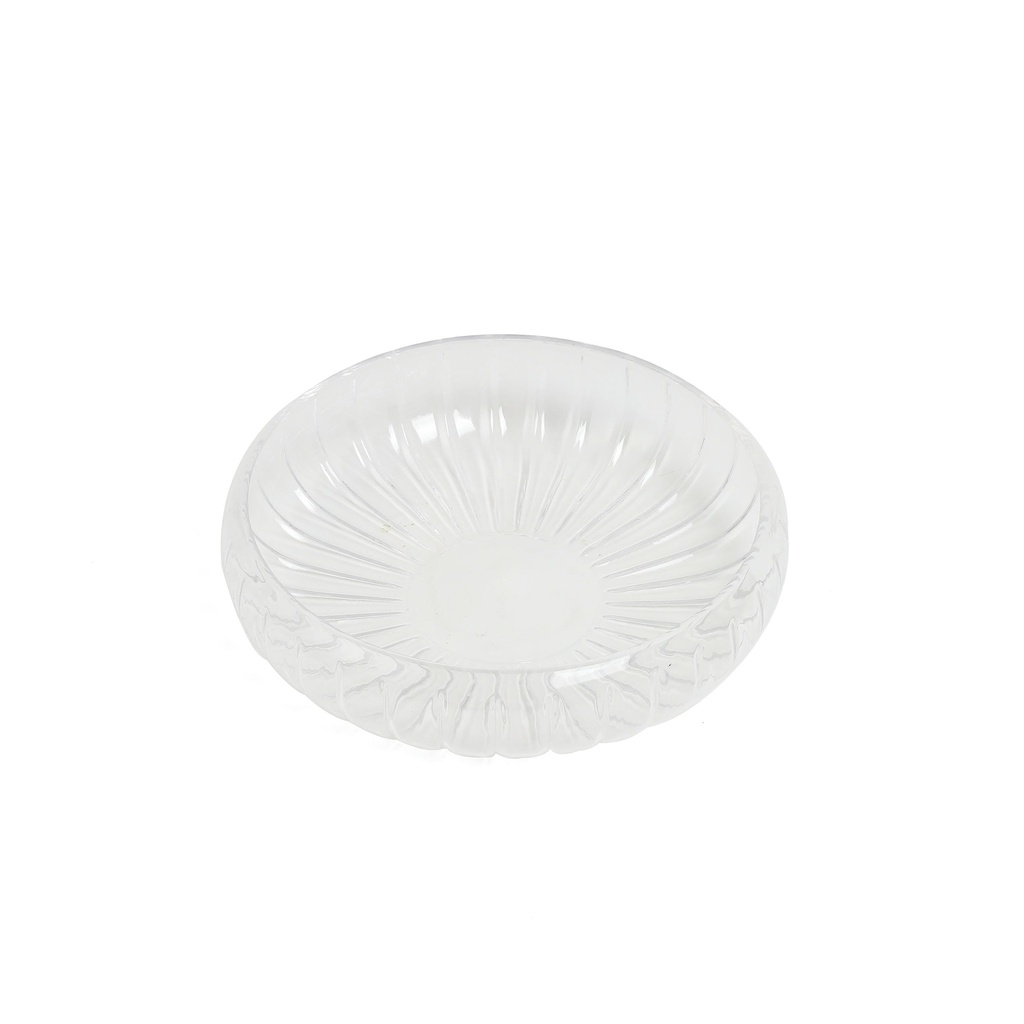 large glass date bowl From Jiwar -  BLUE + SILVER